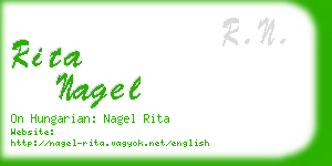 rita nagel business card